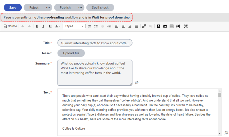 Integration with Jira